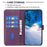 BINFEN COLOR BF17 For Samsung Galaxy S24 FE Shell PU Leather Stand Phone Case Wallet Cover - Dark Purple - 3