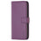 BINFEN COLOR BF17 For Samsung Galaxy S24 FE Shell PU Leather Stand Phone Case Wallet Cover - Dark Purple - 5