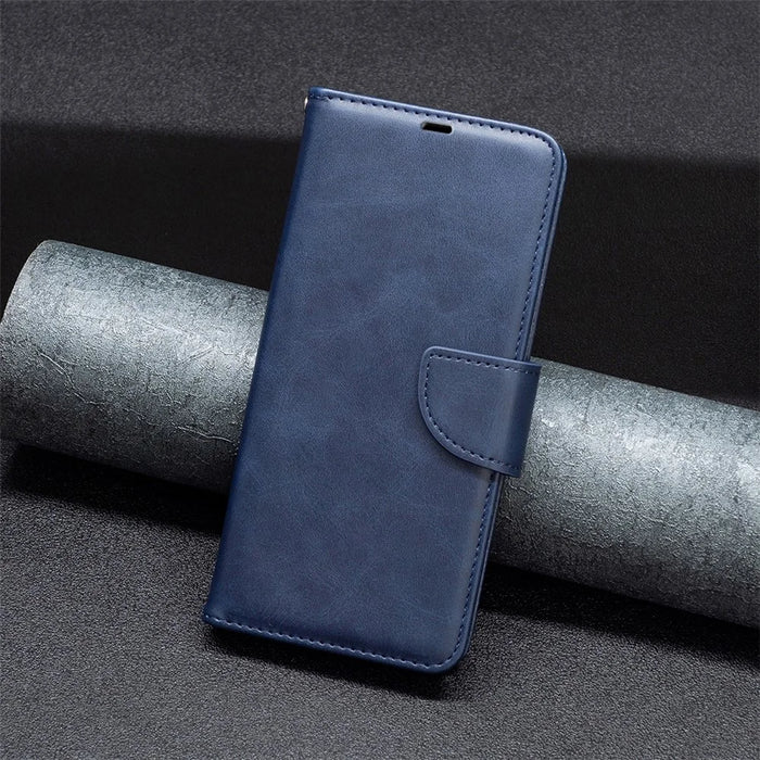 For Samsung Galaxy S24 FE Case Shockproof Leather Stand Wallet Mobile Phone Cover - Blue - 7