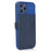 For iPhone 14 Pro Max PU Leather Stand Card Holder Case Shockproof Magnetic Clasp Phone Cover with Slide Camera Protection - Blue - 7