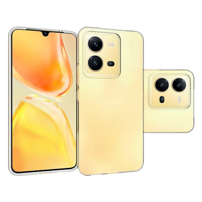 10Pcs / Pack Inner Watermark-Free Phone Cover for vivo V25 5G, Crystal Clear Well-protected Soft TPU Case - 6