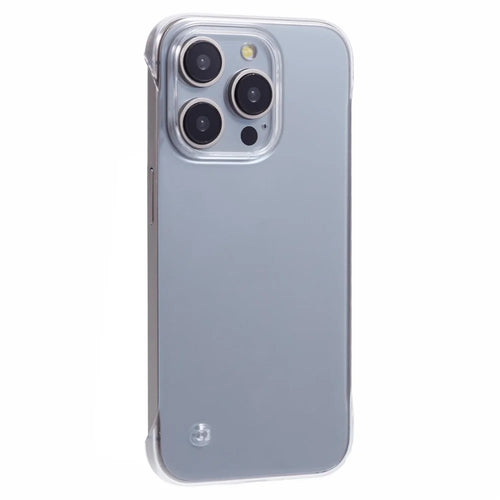 For iPhone 14 Pro Frameless Case Anti-Scratch Clear Back PC Hard Phone Cover - 1
