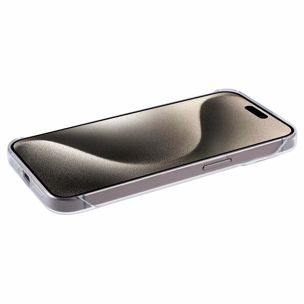 For iPhone 14 Pro Max Case Transparent PC Borderless Phone Cover - 5