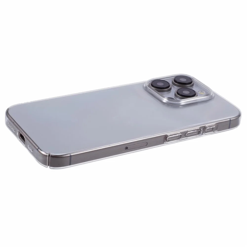 For iPhone 15 Pro Max Case Hard PC Transparent Phone Cover (Precise Lens Cutouts) - 4