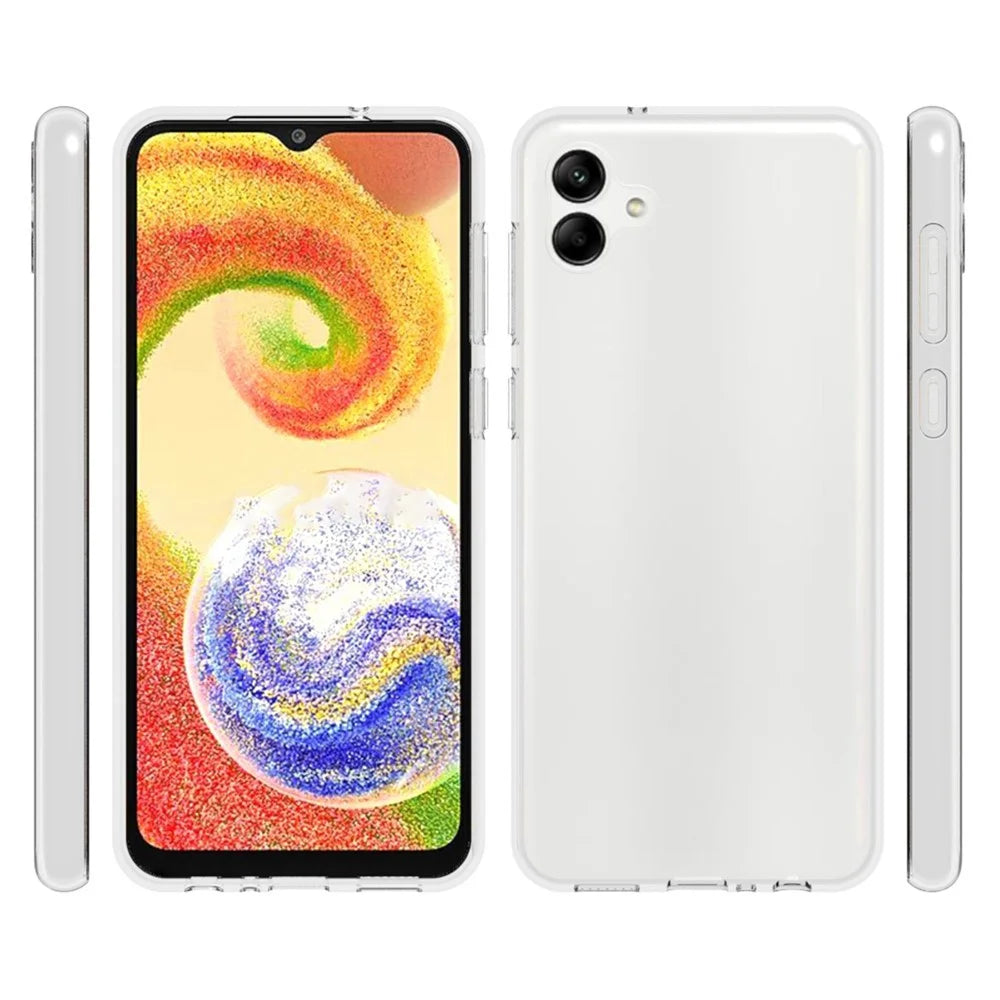 10Pcs / Pack For Samsung Galaxy A04 4G (164.4 x 76.3 x 9.1 mm) Soft TPU Inner Anti-Watermark Case Transparent Anti-drop Phone Cover - 6