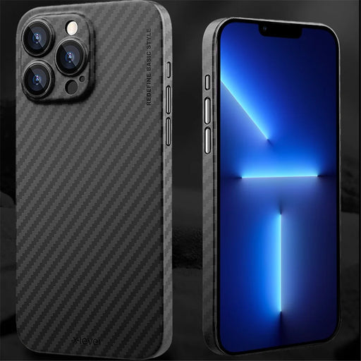 X-LEVEL For iPhone 13 Pro Case Hard PC Phone Cover with Carbon Fiber Texture Design - 2