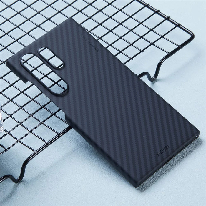 X-LEVEL For Samsung Galaxy S23 Ultra Case Magnetic Ultra-Thin PC Hard Phone Case Carbon Fiber Texture - 4