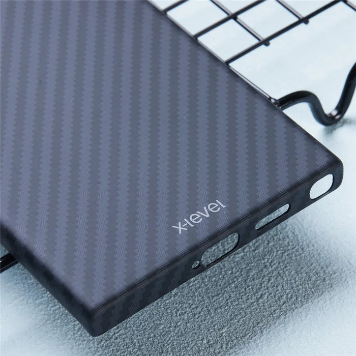 X-LEVEL For Samsung Galaxy S23 Ultra Case Magnetic Ultra-Thin PC Hard Phone Case Carbon Fiber Texture - 7