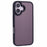 For iPhone 16 Cover Skin-Feel Matte Anti-Scratch PC+TPU Phone Case - Black - 1