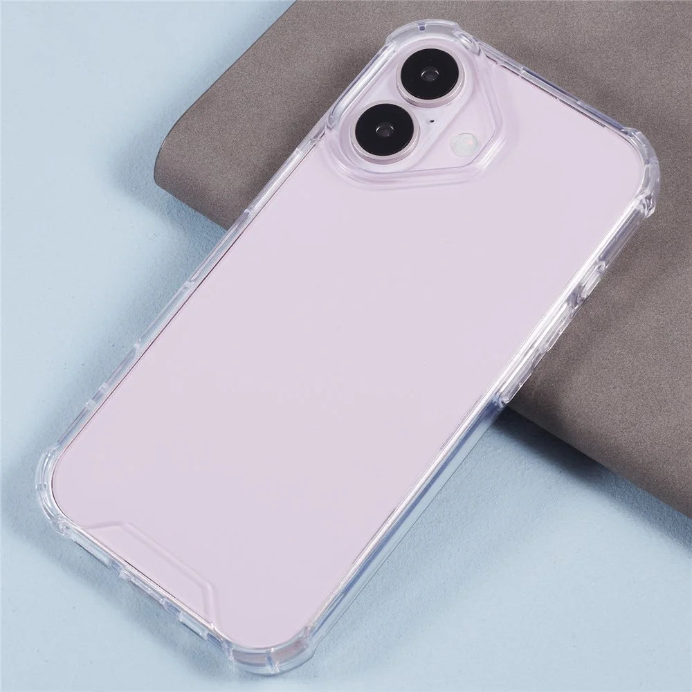 For iPhone 16 Case Acrylic+TPU Phone Case Four Corner Reinforced - 5