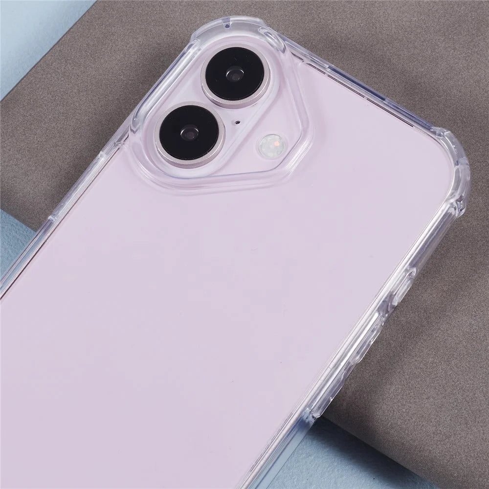For iPhone 16 Case Acrylic+TPU Phone Case Four Corner Reinforced - 7