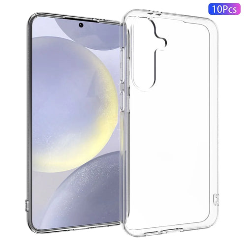 Bulk Purchasing 10Pcs / Pack For Samsung Galaxy S24 FE Case TPU Phone Cover Watermark Resistant, Crystal Clear - 1