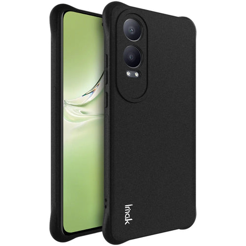 IMAK For OnePlus Nord CE4 Lite 5G / Oppo K12x 5G (China) Case Airbag Protection Anti-Drop TPU Phone Cover - Black - 1