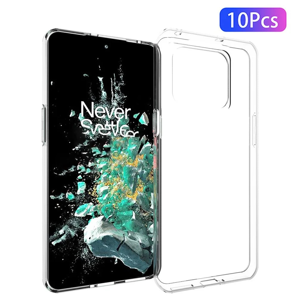 10Pcs / Pack For OnePlus 10T 5G / Ace Pro 5G Anti-scratch Crystal Clear TPU Case Inner Watermark-Free Phone Cover - 1