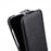MELKCO For iPhone 16 Plus Case Compatible with MagSafe Vertical Flip Genuine Cow Leather + PC Phone Cover - Black - 4