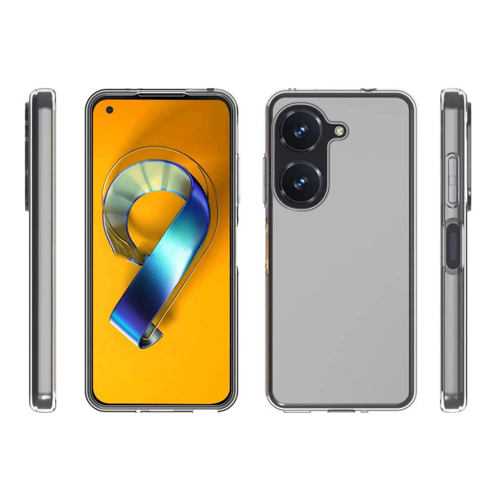 10Pcs / Pack For Asus Zenfone 9 5G Transparent TPU Phone Case Shockproof Precise Cutouts Inner Watermark-Free Phone Cover - 7