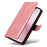 For iPhone 17e / 16e Case Wallet Leather Flip Phone Cover with Hand Strap - Rose Gold - 5