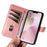 For iPhone 17e / 16e Case Wallet Leather Flip Phone Cover with Hand Strap - Rose Gold - 6