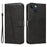 For iPhone 13 Case PU Leather Wallet Card Slots Protective Phone Cover - Black - 1