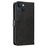 For iPhone 13 Case PU Leather Wallet Card Slots Protective Phone Cover - Black - 7