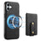 DENIOR D14 For iPhone 16 Case Kickstand Card Holder Retro Leather Back Phone Cover - Black - 1