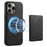 DENIOR D13 For iPhone 16 Pro Max Magnetic Case Leather Phone Back Cover Card Holder - Black - 1