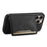 DENIOR D13 For iPhone 16 Pro Max Magnetic Case Leather Phone Back Cover Card Holder - Black - 3