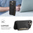 DENIOR D13 For iPhone 16 Pro Max Magnetic Case Leather Phone Back Cover Card Holder - Black - 7