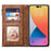ESEBLE Star Series For iPhone 16 Pro Case Zipper Wallet Leather Stand Phone Cover - Brown - 2