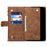 ESEBLE Star Series For iPhone 16 Pro Case Zipper Wallet Leather Stand Phone Cover - Brown - 4