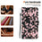 For iPhone 16 Plus Wallet Case Pattern Print Leather Phone Cover - Plum Blossom - 6