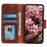 For Samsung Galaxy S24 FE Case Nappa Texture Split Leather Wallet Phone Cover - Brown - 2