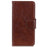 For Samsung Galaxy S24 FE Case Nappa Texture Split Leather Wallet Phone Cover - Brown - 6
