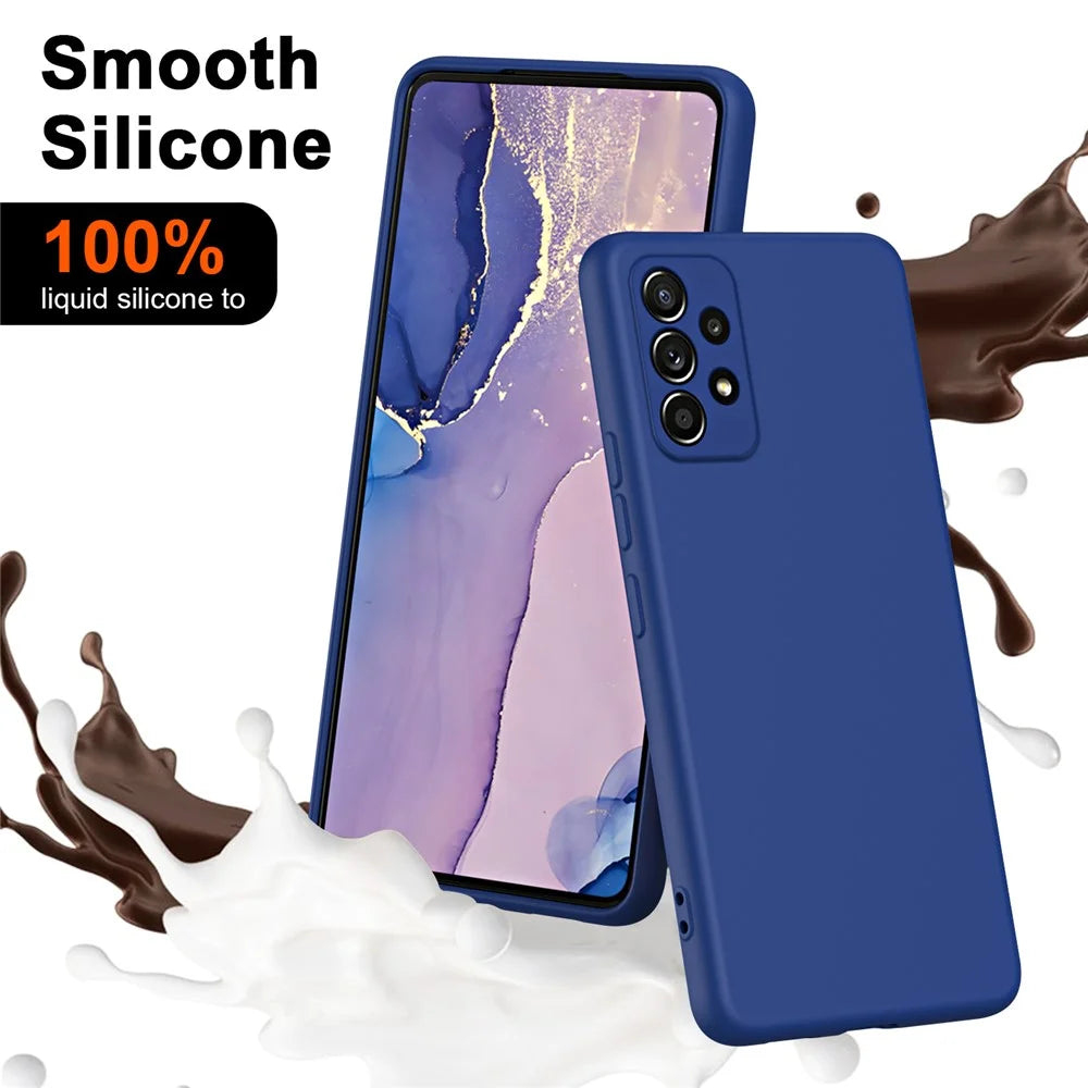 Shockproof Case for Samsung Galaxy A13 4G Phone Cases 2.2mm TPU Phone Cover Protective Slim Case - Black - 2
