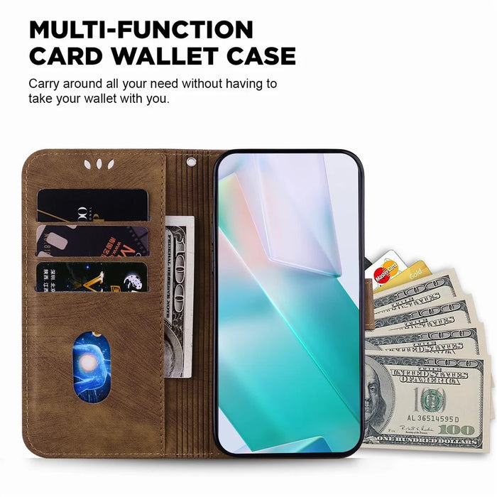 For TECNO Camon 30 Premier 5G Wallet Case Cute Tiger Imprint Leather Phone Cover - Brown - 3