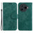 For TECNO Camon 30 Pro 5G Stand Case Cute Tiger Imprint Leather Wallet Phone Cover - Green - 1