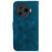 For TECNO Camon 30 Pro 5G Wallet Case Lily Imprint Anti-Scratch Leather Phone Cover - Dark Blue - 7