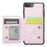 JEEHOOD J05 For iPhone 6 Plus / 7 Plus / 8 Plus / 6s Plus 5.5-inch Case Leather Mobile Cover with Detachable Magnetic Card Bag - Pink - 2