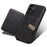ESEBLE For Samsung Galaxy S24+ Case Splicing Color PU Leather Back Cover with Card Holder - Dark Grey - 2