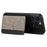 ESEBLE For iPhone 15 Pro Case with Card Holder Slot PU Leather Shockproof Back Cover - Dark Grey - 3