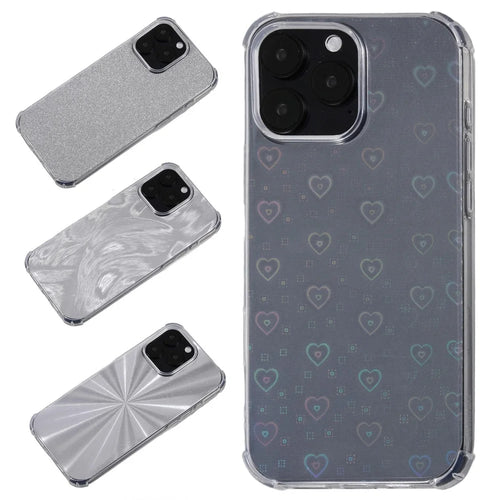 For iPhone 16 Pro Max Case Reinforced Corners TPU Flexible Phone Cover with 4 Card Papers - 1