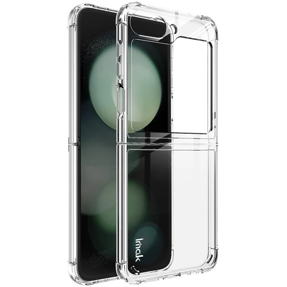 IMAK For Samsung Galaxy Z Flip7 FE 5G / Z Flip6 5G Clear Case PC+TPU Protective Phone Cover - 1