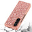 For Samsung Galaxy Z Fold6 5G Phone Case Glitter Electroplated TPU Frame PC Back Cover - Rose Gold - 2