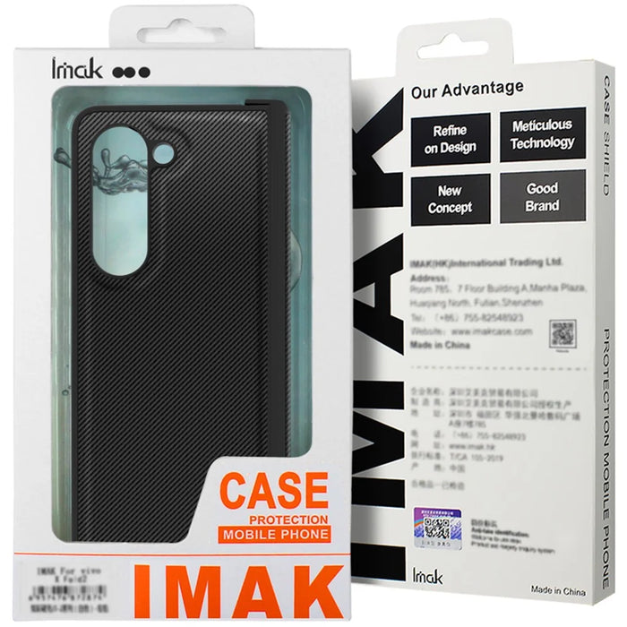 IMAK Ruiyi Series for Samsung Galaxy Z Fold6 5G Case Carbon Fiber Leather+PC Cover - 7