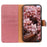KHAZNEH For Samsung Galaxy S24 FE Case Phone Leather Cover Cowhide Texture - Pink - 2
