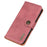 KHAZNEH For Samsung Galaxy S24 FE Case Phone Leather Cover Cowhide Texture - Pink - 6