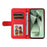 For Samsung Galaxy S24 FE Leather Wallet Cases Skin Touch Phone Cover Stand with Strap - Red - 2