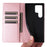 For Samsung Galaxy S24 Ultra Case RFID Blocking Wallet Leather Phone Cover - Pink - 6
