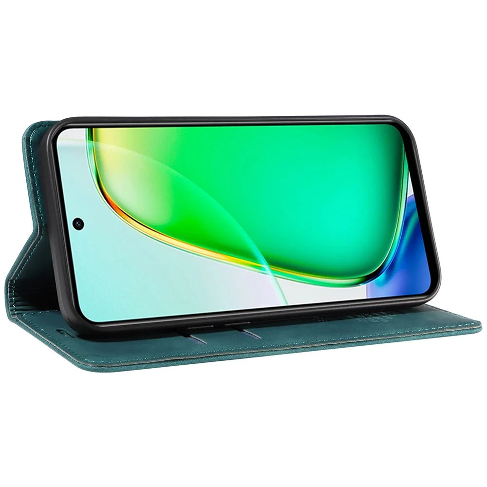 BETOPNICE 003 For vivo Y28 4G / iQOO Z9x 5G Case RFID Blocking Leather Phone Cover - Green - 3