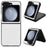 For Samsung Galaxy Z Flip7 FE 5G / Z Flip6 5G Case Crocodile Texture Leather+PC Folding Phone Cover - White - 1